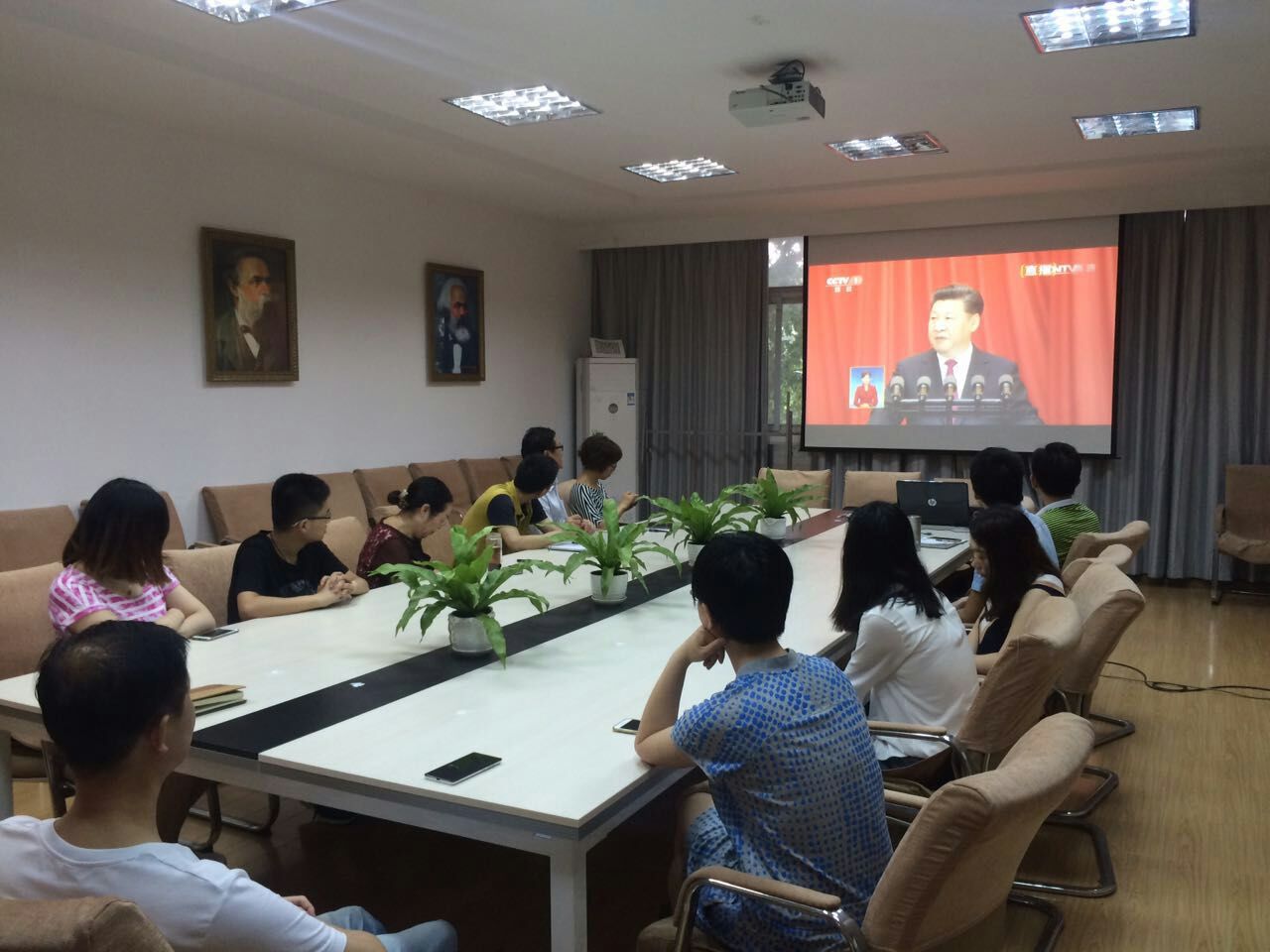 【两学一做】Beat365中文官方网站组织观看建党95周年庆祝大会